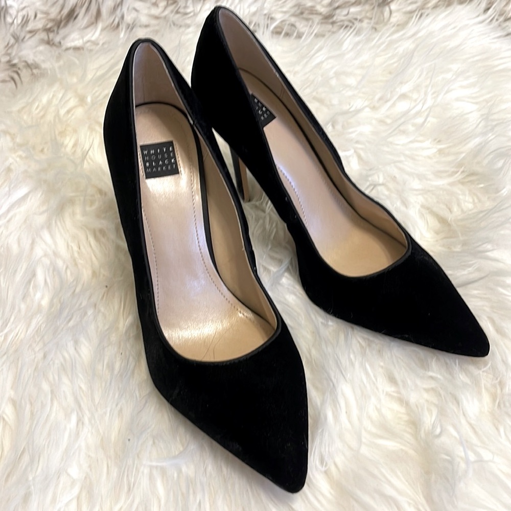 WHBM Suede Dress Stiletto Heels - SZ 9M